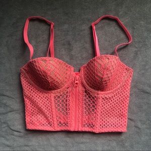 NWT Victoria's Secret Fishnet Bustier 32B